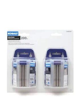 Kobalt Carbon Steel Utility Knife Replacement Blades 200 Pack New 2491097